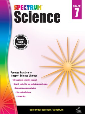 cover image of Spectrum Science, Grade 7